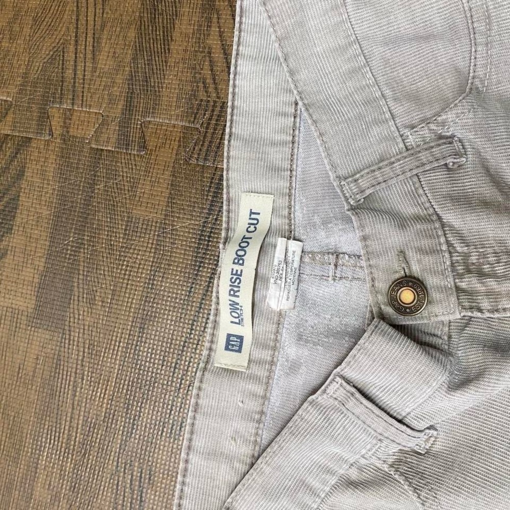 adidas Olive Green Flare Jeans - High Rise - Picture 4 of 6